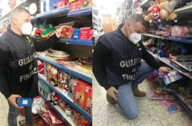 Guardia di Finanza: sequestrati oltre 64.000 articoli natalizi e giocattoli non sicuri a Scicli